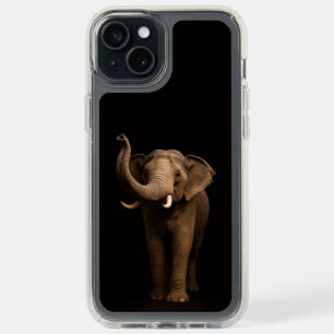 Black 4 Luxe iPhone 15 Plus, Mighty Elephant Plus Case