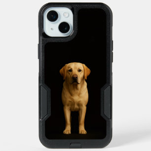 Black 4 Luxe iPhone 15 Plus, Minimalist Labrador Plus Case