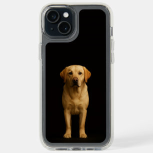 Black 4 Luxe iPhone 15 Plus, Minimalist Labrador Plus Case
