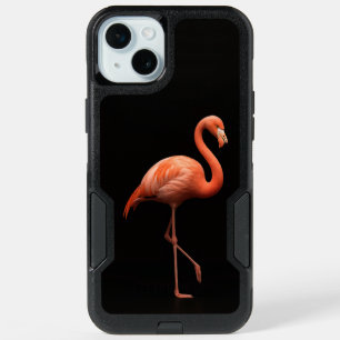 Black 4 Luxe iPhone 15 Plus, Pink Flamingo Bird Plus Case