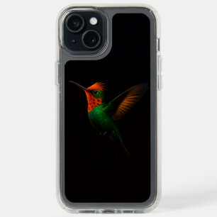 Black 4 Luxe iPhone 15 Plus, Tufted Coquette Bird Plus Case