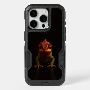 Black 4 Luxe iPhone 15 Pro Case, Panther Chameleon