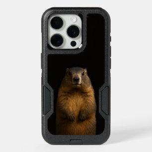 Black 4 Luxe iPhone 15 Pro, Fluffy Marmot Pro Case