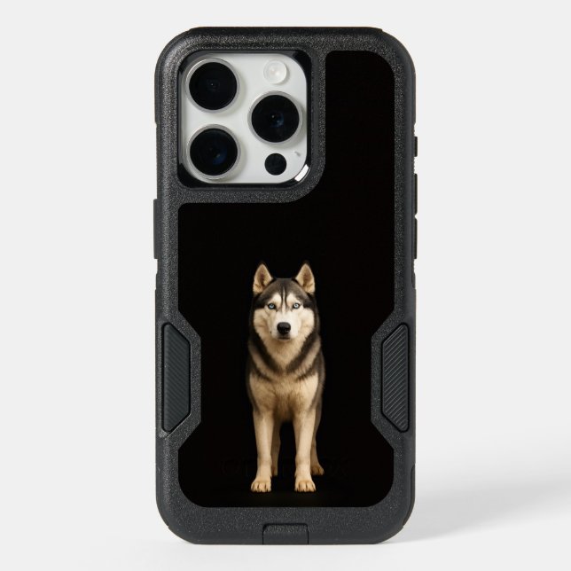 Black 4 Luxe iPhone 15 Pro, Icy Elite Husky (Back)