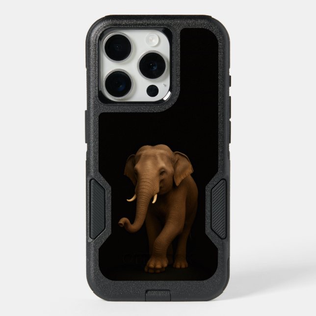 Black 4 Luxe iPhone 15 Pro, Indian Elephant (Back)
