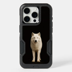 Black 4 Luxe iPhone 15 Pro, Ivory Arctic Wolf Pro Case