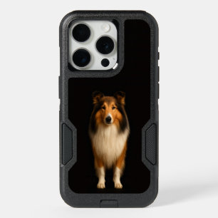 Black 4 Luxe iPhone 15 Pro, Loyal Collie Dog Pro Case
