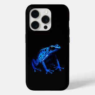 Black 4 Luxe iPhone 15 Pro Mate, Blue Frog iPhone 15 Pro Case