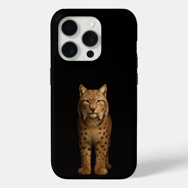Black 4 Luxe iPhone 15 Pro Mate Silent Lynx Case-Mate iPhone Case (Back)