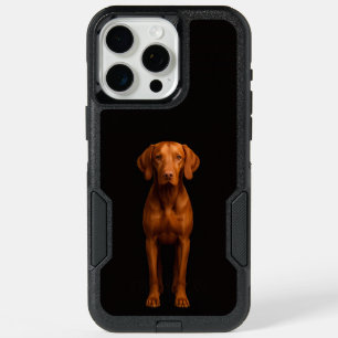 Black 4 Luxe iPhone 15 Pro Max, Agile Vizsla Dog Max Case