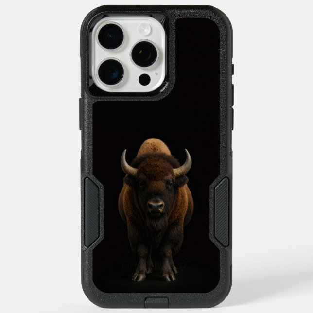 Black 4 Luxe iPhone 15 Pro Max, American Bison (Back)