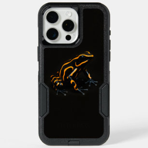 Black 4 Luxe iPhone 15 Pro Max, Black Orange Frog Max Case