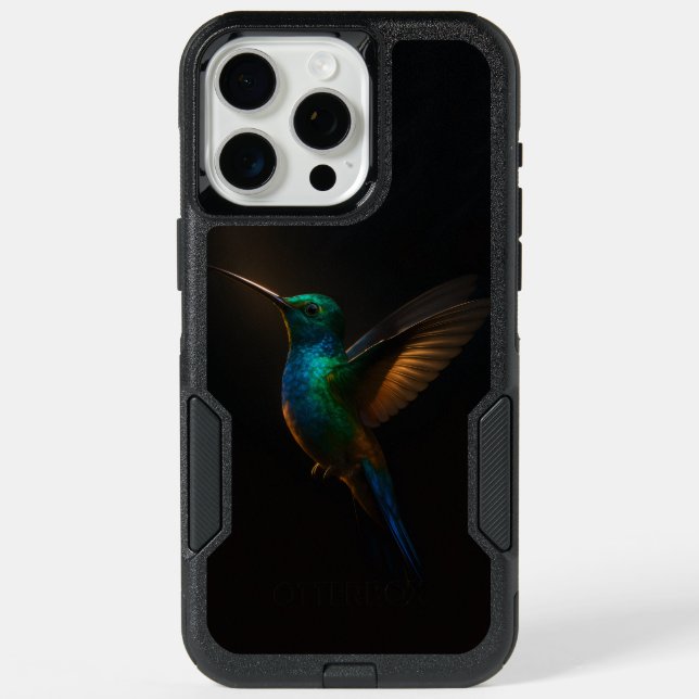 Black 4 Luxe iPhone 15 Pro Max Case, Flying Bird Case (Back)