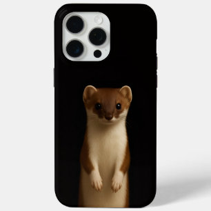 Black 4 Luxe iPhone 15 Pro Max, Elegant Weasel Max Case