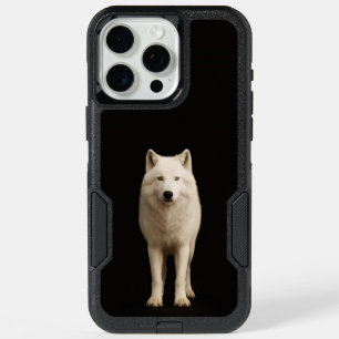 Black 4 Luxe iPhone 15 Pro Max, Ivory Arctic Wolf Max Case