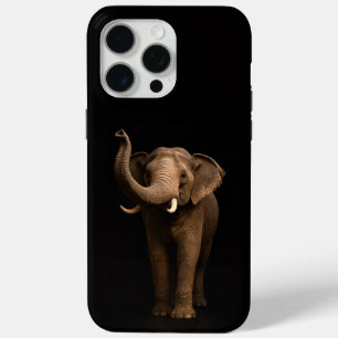 Black 4 Luxe iPhone 15 Pro Max, Mighty Elephant iPhone 15 Pro Max Case