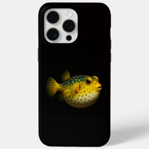 Black 4 Luxe iPhone 15 Pro Max, Yellow Putterfish iPhone 15 Pro Max Case
