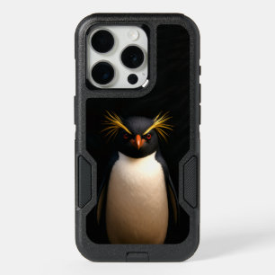 Black 4 Luxe iPhone 15 Pro, Rockhopper Penguin Pro Case