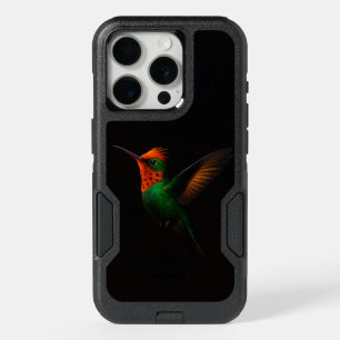 Black 4 Luxe iPhone 15 Pro, Tufted Coquette Bird Pro Case