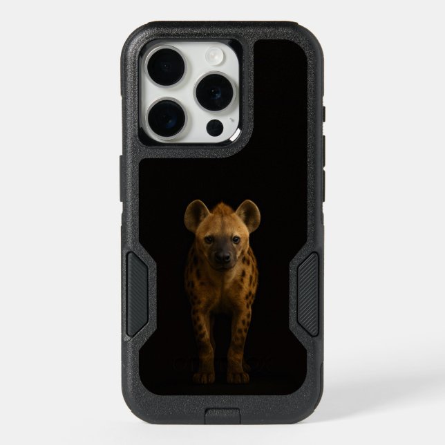 Black 4 Luxe iPhone 15 Pro, Wild Spotted Hyena (Back)