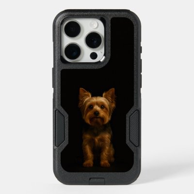 Black 4 Luxe iPhone 15 Pro, Yorkshire Terrier