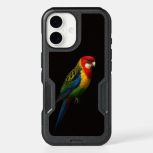 Black 4 Luxe iPhone 16 Case, Eastern Rosella
