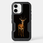 Black 4 Luxe iPhone 16 Case, Elegant Gazella