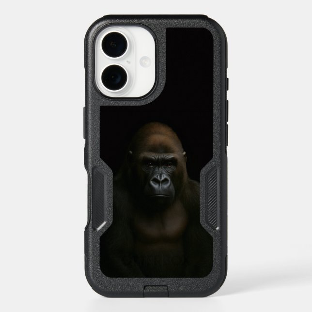 Black 4 Luxe iPhone 16 Case, Gorilla Case (Back)