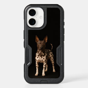 Black 4 Luxe iPhone 16 Case, Hairless Terrier Dog Case
