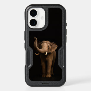 Black 4 Luxe iPhone 16 Case, Mighty Elephant