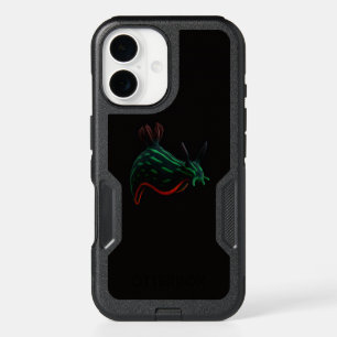 Black 4 Luxe iPhone 16 Case, Neon Sea Slug Case