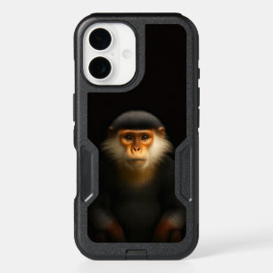 Black 4 Luxe iPhone 16 Case, Red Douc Langur Case