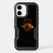 Black 4 Luxe iPhone 16 Case, Red Lionfish