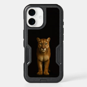 Black 4 Luxe iPhone 16 Case, Silent Prime Puma Case