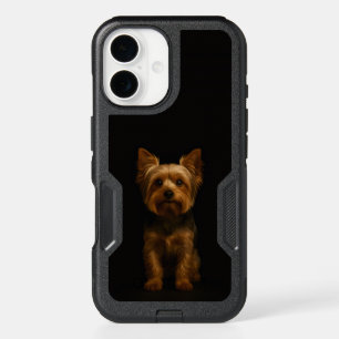 Black 4 Luxe iPhone 16 Case, Yorkshire Terrier Case