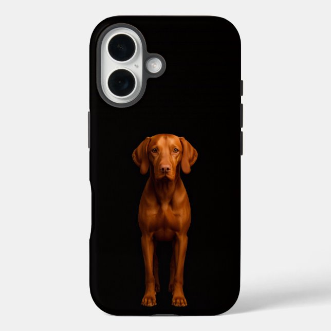 Black 4 Luxe iPhone 16 Mate, Agile Vizsla Dog Case-Mate iPhone Case (Back)