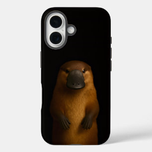 Black 4 Luxe iPhone 16 Mate, Elegant Platypus Case