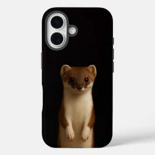 Black 4 Luxe iPhone 16 Mate, Elegant Weasel Case