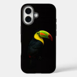 Black 4 Luxe iPhone 16 Mate, Keel Billed Tucan iPhone 16 Case