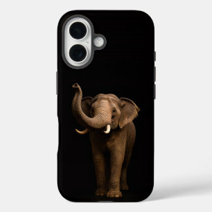 Black 4 Luxe iPhone 16 Mate, Mighty Elephant Case