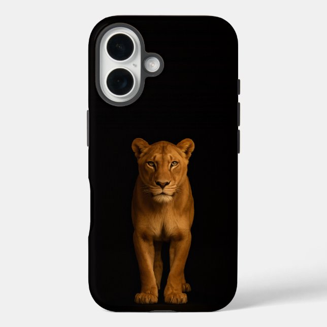 Black 4 Luxe iPhone 16 Mate, Noble Lioness Case-Mate iPhone Case (Back)
