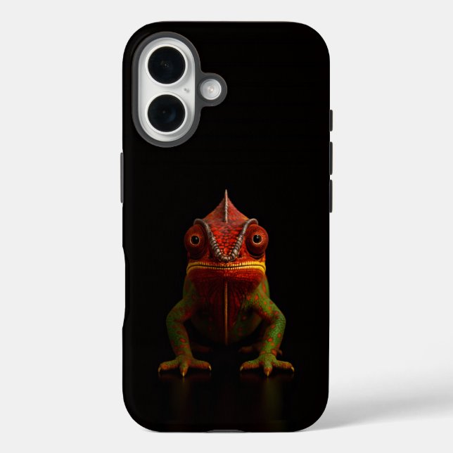 Black 4 Luxe iPhone 16 Mate, Panther Chameleon Case-Mate iPhone Case (Back)