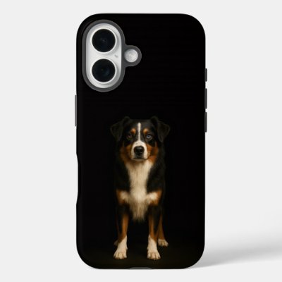 Black 4 Luxe iPhone 16 Mate, Wise Aussie Shepherd  iPhone 16 Case