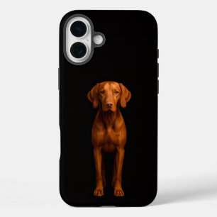 Black 4 Luxe iPhone 16 Plus, Agile Vizsla Dog Plus Case