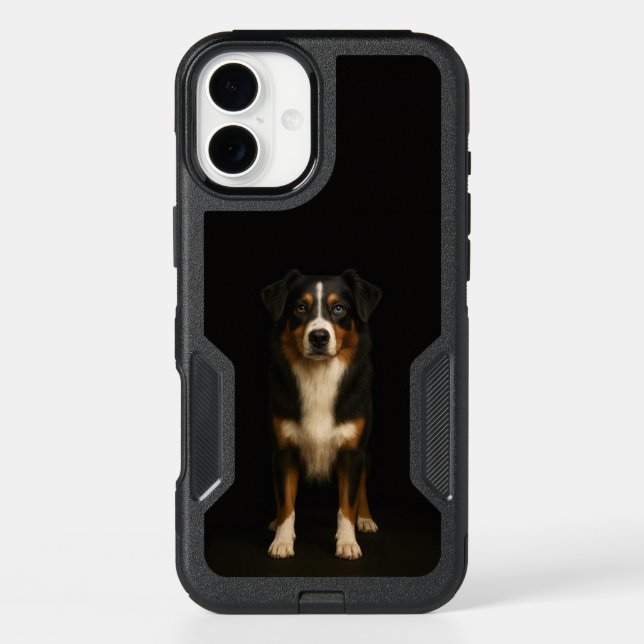 Black 4 Luxe iPhone 16 Plus, Australian Shepherd  (Back)