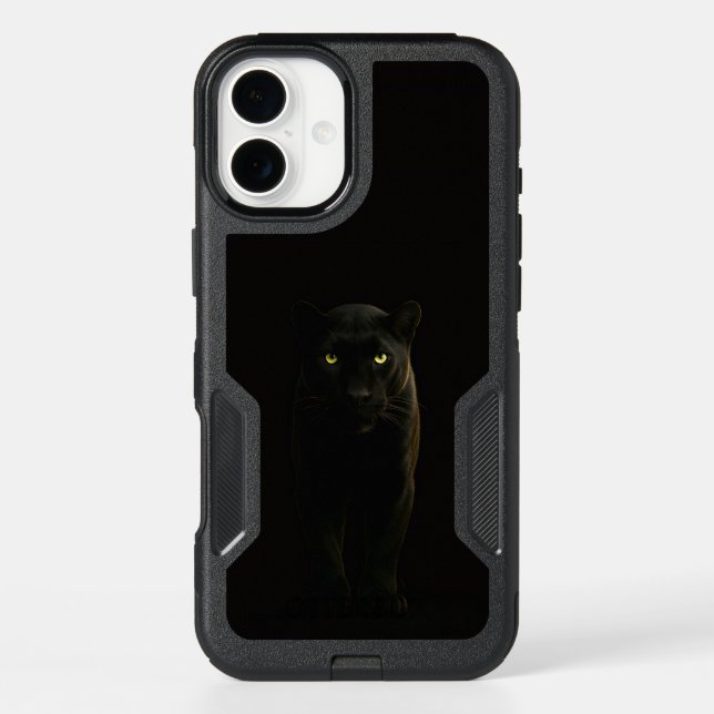 Black 4 Luxe iPhone 16 Plus, Black Panther Plus Case (Back)