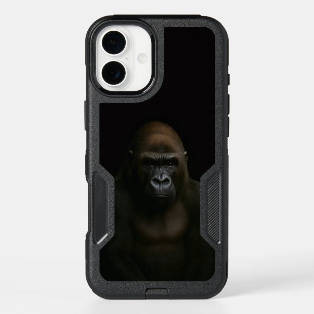 Black 4 Luxe iPhone 16 Plus Case, Gorilla Case (Back)