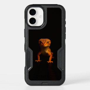 Black 4 Luxe iPhone 16 Plus Case, Leopard Gecko Case