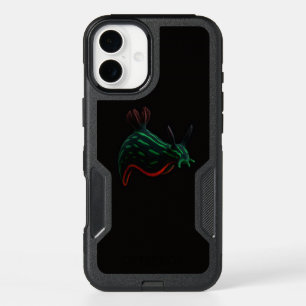 Black 4 Luxe iPhone 16 Plus Case, Neon Sea Slug Case