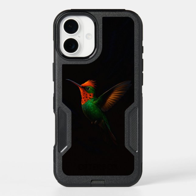 Black 4 Luxe iPhone 16 Plus Case, Tufted Coquette Case (Back)